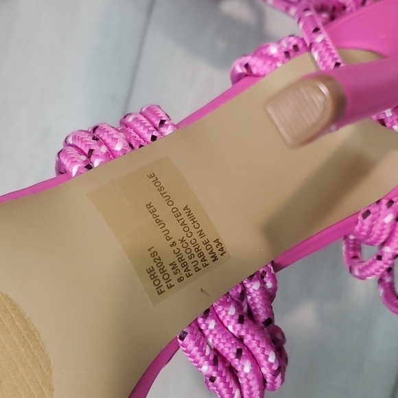 NEW Steve Madden Women Fiore Lace Up Gladiator heels sandals shoes sz 8.5M - Picture 11 of 11